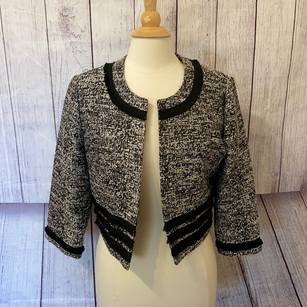 Karl Lagerfeld black and white blazer size medium